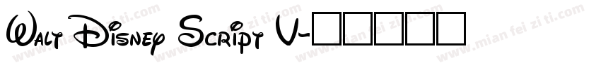 Walt Disney Script V字体转换